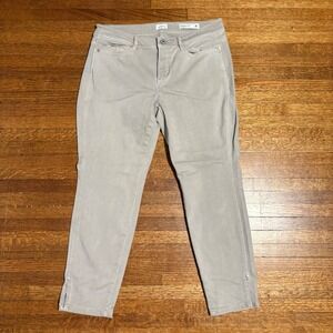 J.Jill Authentic Fit Slim Ankle Jeans‎ Beige Women's 10P Stretch Denim Pants